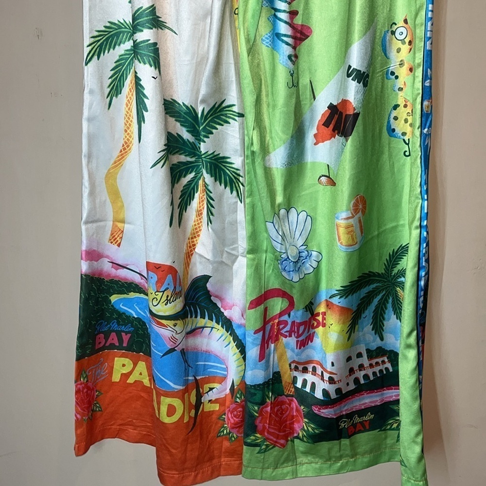 Paradise Inn palazzo pants and top bundle size medium & large. Preowned. - Picture 10 of 13